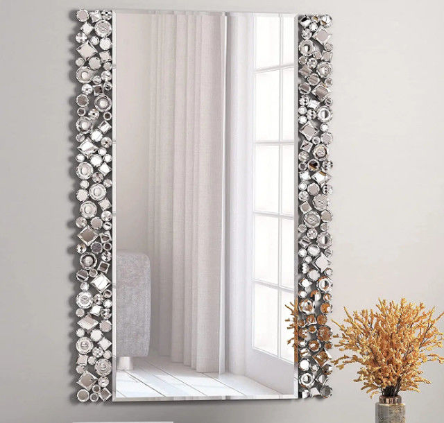 Specchio della decorazione del salone dell'OEM, specchi d'argento 1.1mm - 8mm della parete dell'oro