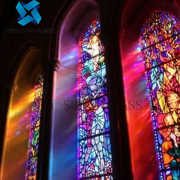 Il ODM dell'OEM disponibile colorato del campione del vetro macchiato della chiesa ha personalizzato