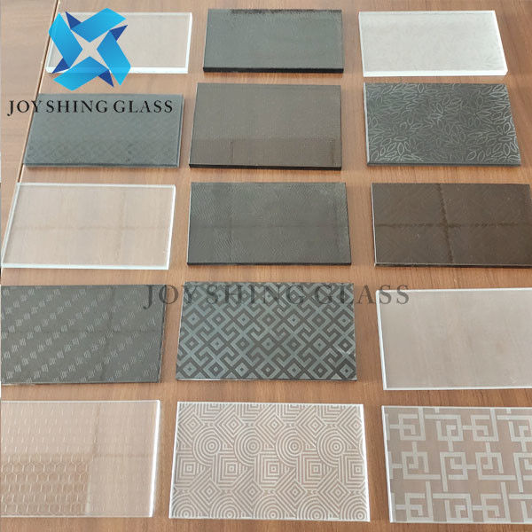 Chiara personalizzazione di vetro incisa acida di forma del modello di dimensione di colore di spessore