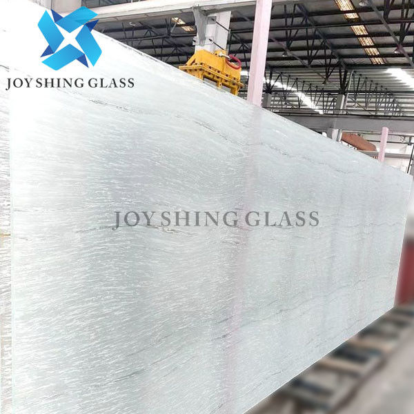 Grey Acid Etched Glass 3mm - 19mm per la parete decorativa del divisore in vetro