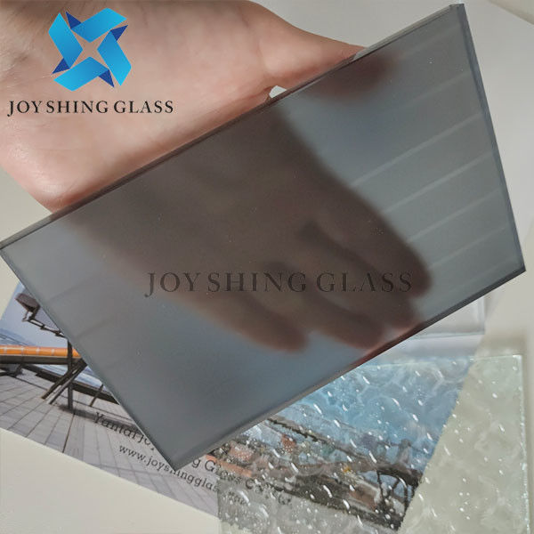 Grey Acid Etched Glass 3mm - 19mm per la parete decorativa del divisore in vetro