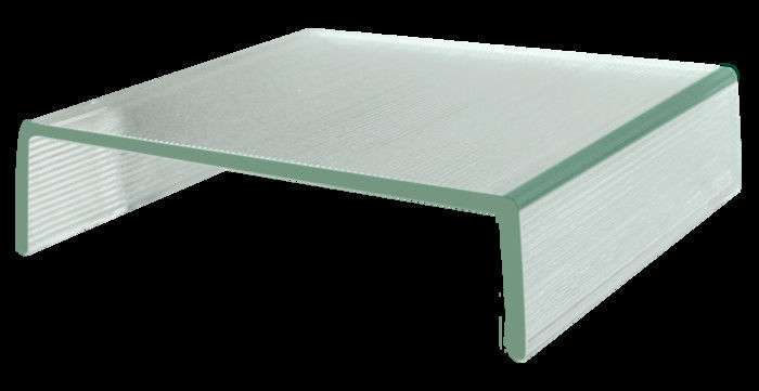 Vetro con profilo a U ultra trasparente 6 mm 7 mm 8 mm Vetro temperato con canale a U a basso contenuto di ferro