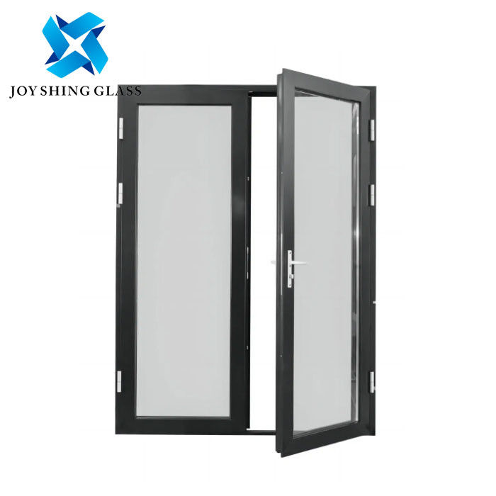 Porte d'alluminio con vetro di vetro in alluminio con vetro in acciaio inossidabile