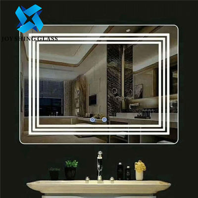 Il LED ha acceso lo specchio di ingrandimento del bagno 3000K fissato al muro 4000K 5000K 6000K