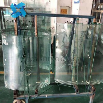 Il vetro bianco di vetro laminato curvo dello strato intermedio di 5+5mm ha temperato l'elaborazione di vetro