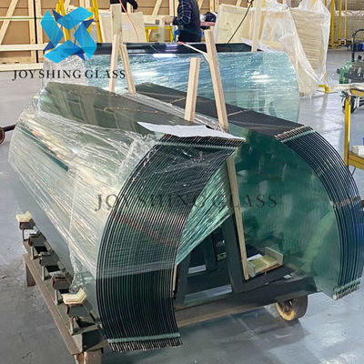 Forma di vetro curva su ordinazione di colore di dimensione di spessore della porta della doccia