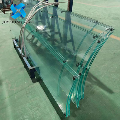 Vetro rinforzato curvo su misura da 10 mm Vetro rinforzato di sicurezza piegato