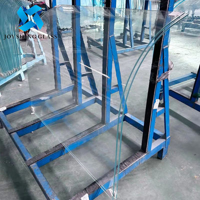 Vetro temperato curvo trasparente da 10 mm per ringhiere per scale