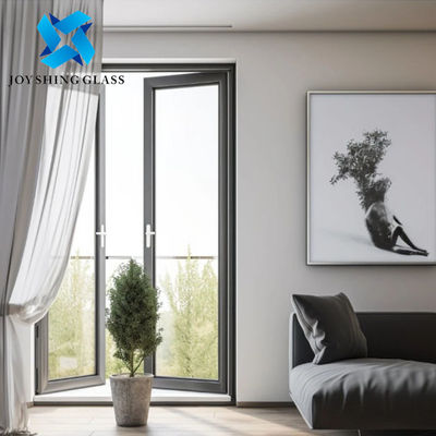 Porte d'alluminio con vetro di vetro in alluminio con vetro in acciaio inossidabile